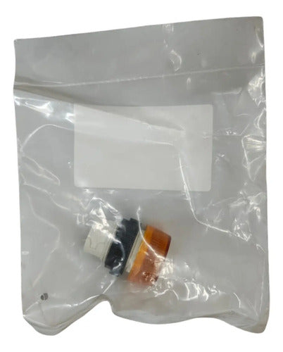 Kit Com 2: Botões Sinaleiros V221/14 22mm Amarelo Schmersal Amarelo Não Se Aplica