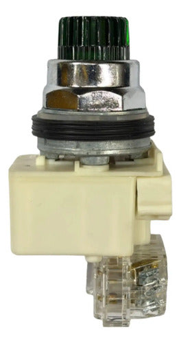Botão 30mm Metálico 1naf Verde 9001k2l38lggh13 Schneider Verde -