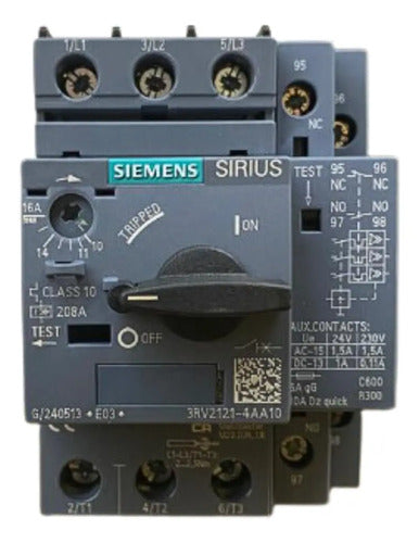 Disjuntor Motor Tripolar 3rv2121-4aa10 10-16a Siemens -