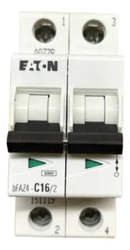 Disjuntor Bipolar Bfaz4-c16/2 16a 4,5ka Eaton