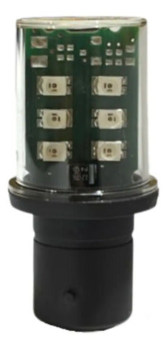 Lampada Led Para Base Ba15d 220v Verde Dl1bdm3 Schneider