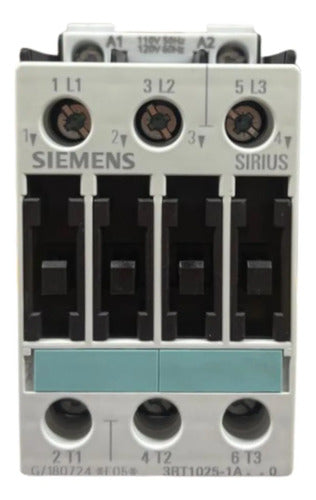 Contator Tripolar 17a 120v 3rt1025-1ak60 Siemens 120v