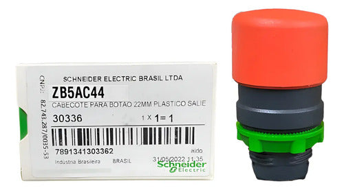 Cabecote Para Botao 22mm Plastico Soco A Zb5ac44 Schneider Vermelho