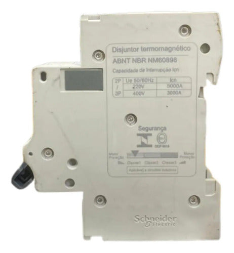 Kit C/ 2: Disjuntor Termomagnético 1p 50a K32a2c50 Schneider