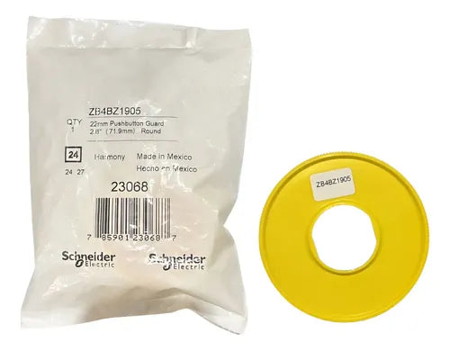 Proteção Metálica P/ Botao De Emergência Zb4bz1905 Schneider Amarelo 0