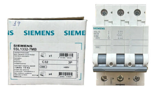 Disjuntor 3p 32a Curva C 5sl1332-7mb Siemens
