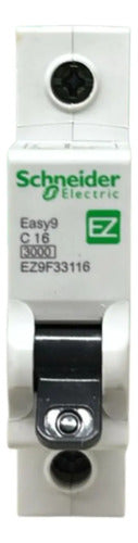 Kit Com 8: Disjuntor 1p 3ka Curva C Ez9f33116 Schneider
