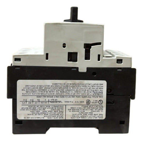 Disjuntor Motor 3rv1021-1ka10 9-12,5a Siemens - 50/60hz