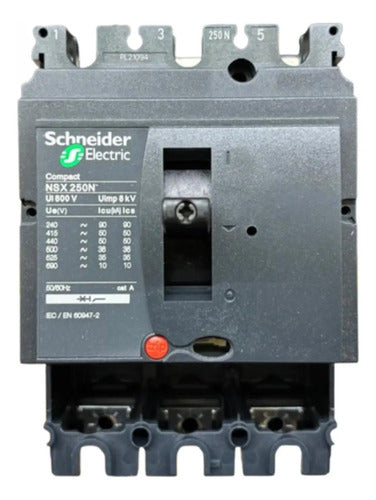 Estrutura Disjuntor Nsx250n 250a 3p Lv431406 Schneider 690vca 50-60hz