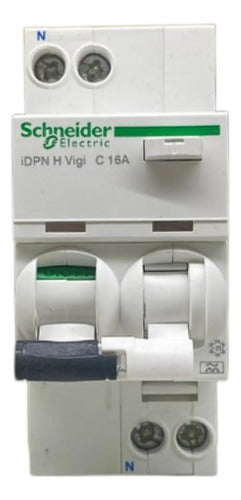 Disjuntor Diferencial 1p+n 16a C 30ma A9d37616 Schneider