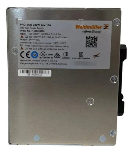 Fonte Chaveada 24v 10a 1469490000 Weidmuller
