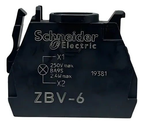 Kit Com 3 Peças: Bloco De Contato Luminoso Zbv6 Schneider 220v