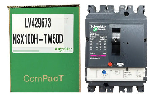 Disjuntor Tripolar 50a Nsx100h-tm50d Lv429673 Schneider