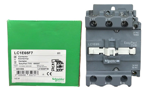 Contator 3p 65a 1na+1nf Bobina 110vca Lc1e65f7 Schneider 110vca