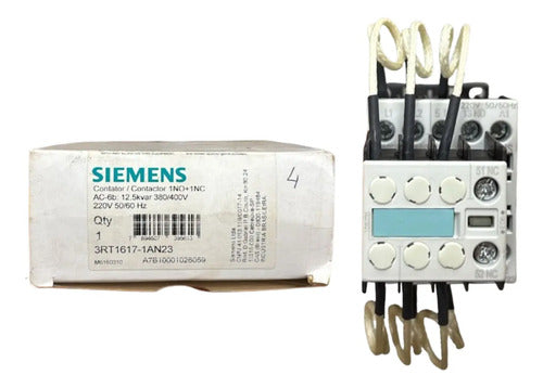 Contator Tripolar 3rt1617-1an23 220v 1na+1nf Siemens 220v