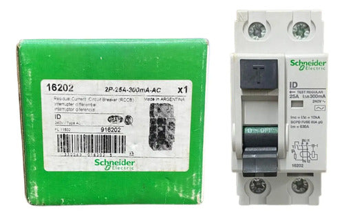 Interruptor Diferencial Dr 2p 25a 300ma 16202 Schneider