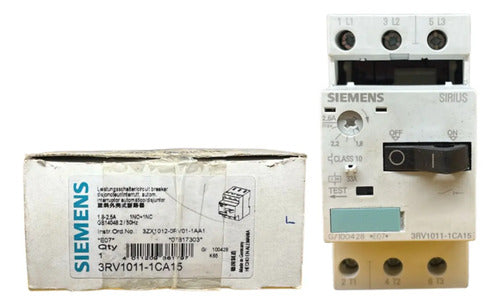 Disjuntor Motor 3rv1011-1ca15 1,8-2,5a Siemens Não Informado 50/60hz