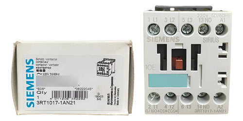 Contator 3rt1017-1an21 12a 1na 220v Siemens 220v