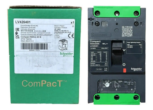 Disjuntor Nsxm 50ka Tm25d 3p Lv426401 Schneider