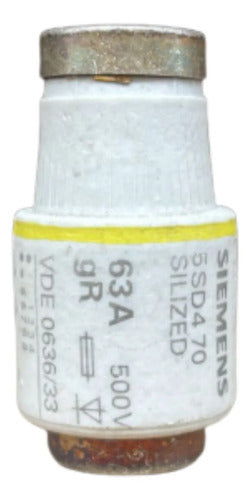 Kit Com 5: Fusivel Silized 63a 500v 5sd470 Siemens 500v