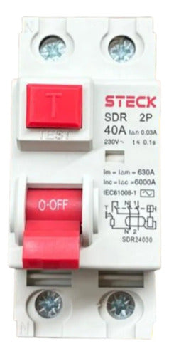 Interruptor Diferencial Sdr24030 2p 40a 30ma Steck