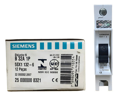 Kit C/ 15: Disjuntor Termomagnético 1p 5sx1132-6 32a Siemens
