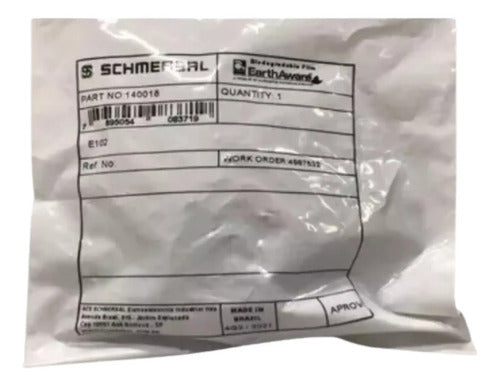 Kit Com 2 Peças: Bloco De Contato E102 2nf Ace Schmersal Preto E Vermelho Não Se Aplica
