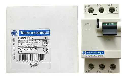 Disjuntor Motor Magnético 2,5a Gv2le07 Schneider