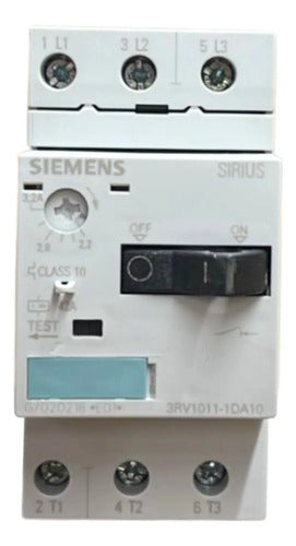 Disjuntor Motor 3rv1011-1da10 2,2-3,2a Siemens Não Informado 50/60hz