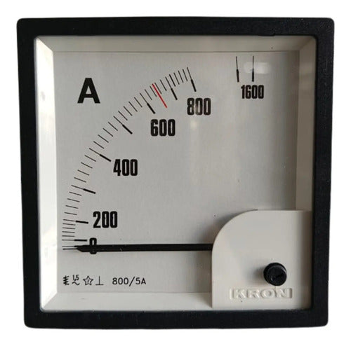 Amperímetro Fm96pc 800/1600/5a Travamento Em 650a Ip54 Kron