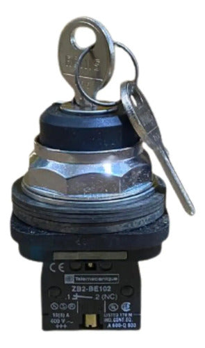 Botão 30mm 1na+1nf Preto Xb3bg45 Telemecanique Preto