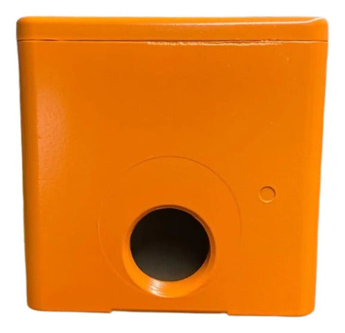 Botoeira Metalica Vazia 22mm Laranja Xapr2502 Schneider Laranja