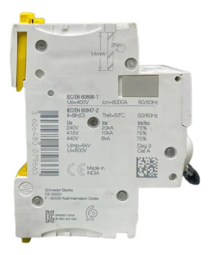 Mini Disjuntor Acti9 Ic60n 3p 20a Curva C A9f74320 Schneider