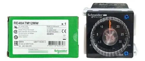 Rele Temporizador On-delay 0,02s-300h Re48atm12mw Schneider