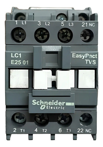 Contator Easypact 3p 25a 1nf 220vca Lc1e2501m5 Schneider 220v