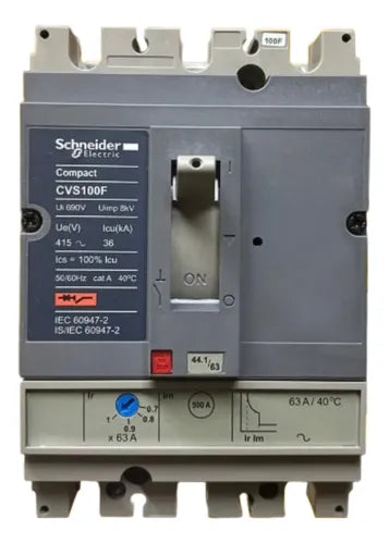 Disjuntor Easypact Cvs100f Tm63d 3p Cvs100f3063 Schneider