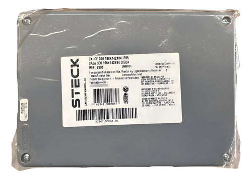Caixa Ice S306 196x142x84 Ip55 Steck Cinza