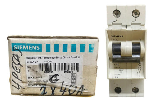 Disjuntor Bipolar 5sx2240-7 40a Siemens