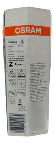 Lampada Osram Vapor De Sodio Ovóide 100w E40 9000lm Branca 220v Branco