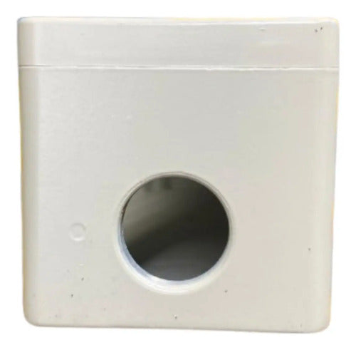 Botoeira Metalica Vazia 6 Furos 22mm Cz Xapg4506 Schneider Cinza