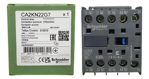 Contator Auxiliar Tesys K 2na+2nf 120vca Ca2kn22g7 Schneider 120vca