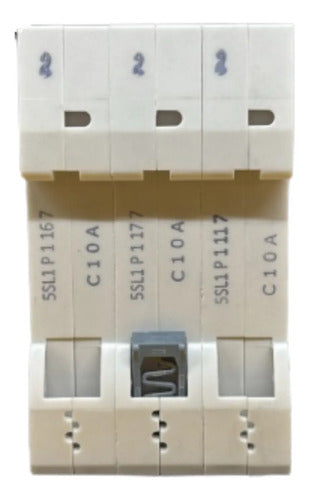 Disjuntor Tripolar 10a Curva C 5sl1310-7mb Siemens