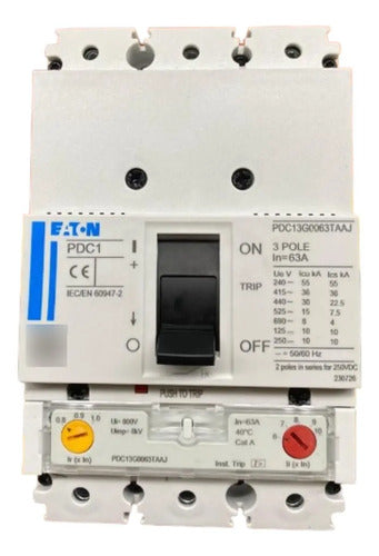 Disjuntor Tripolar 63a Pdc13g0063taaj Eaton