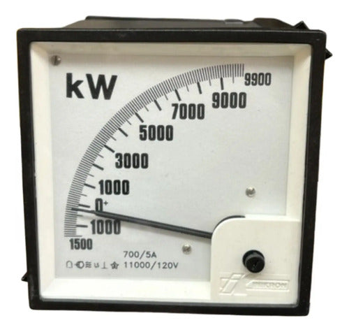 Wattimetro Ew96 Esq.07 700/5a 11000/120v Esc.1500-9900 Kron 11000/120v