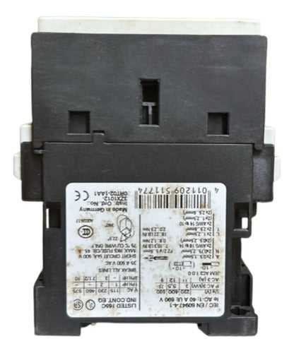 Contator Tripolar 125vcc 12a Ac-3 3rt1024-1bg40 Siemens 125vcc