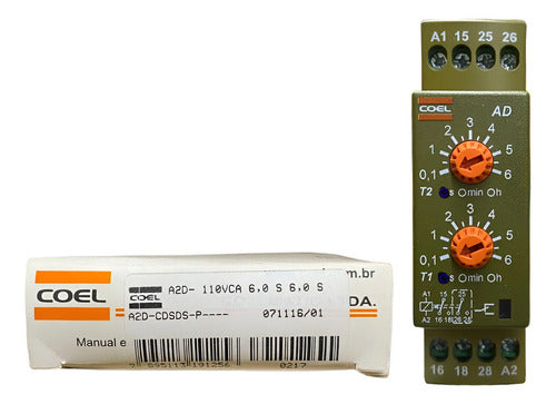 Rele Tempo A2d 6s/6s A2d-cdsds 110vca Coel 110vca