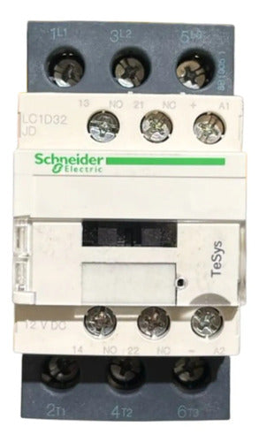 Contator Tripolar 32a 1na+1nf 12vcc Lc1d32jd Schneider 12vcc