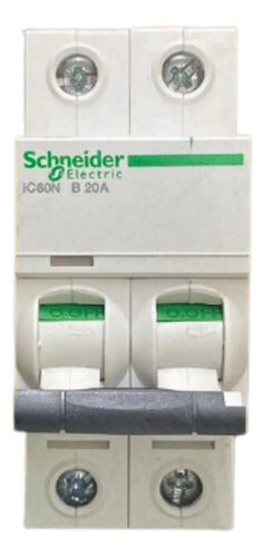 Disjuntor Acti9 Ic60n 2p Curva B 20a 440v A9f73220 Schneider