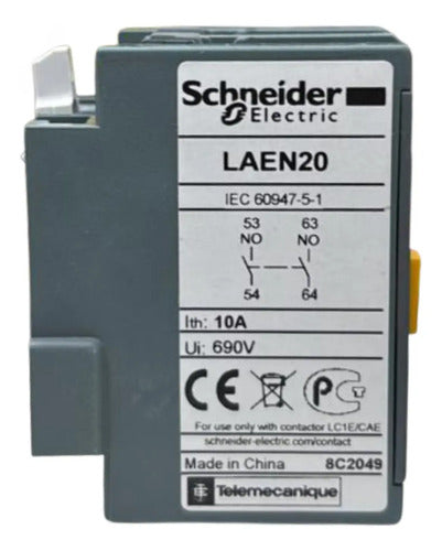 Kit Com 2 Peças: Contato Auxiliar 2na Laen20 Schneider 2na
