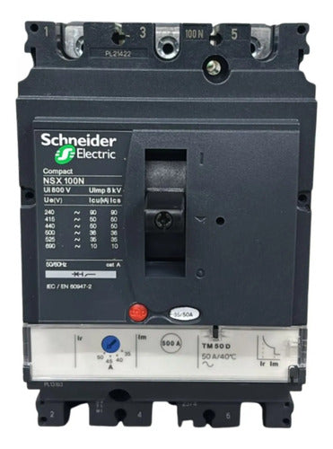 Disjuntor Tripolar 50a Nsx100n-tm50d Lv429843 Schneider